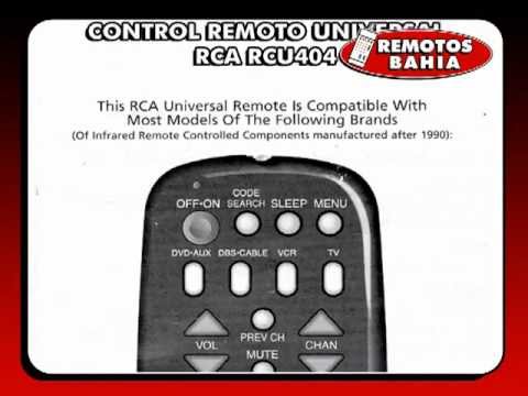 Rca universal remote control codes